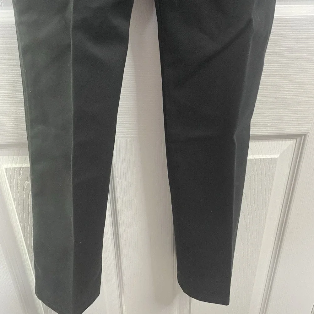 Chaps NWT Boys' School Approved Black Pleated Front Pants Size 10 Slim‎